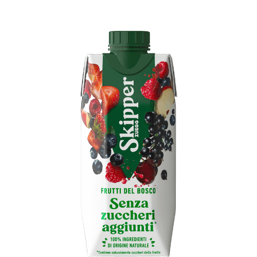 SKIPPER FRUIT JUICE SUGAR FREE FRUTTI DI BOSCO BRICK 330 ML (18 in a box)