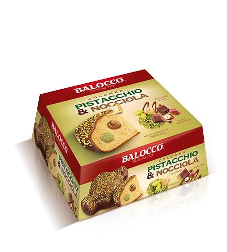 BALOCCO COLOMBA PISTACHIO & HAZELNUT 750 GR (18 in a box)