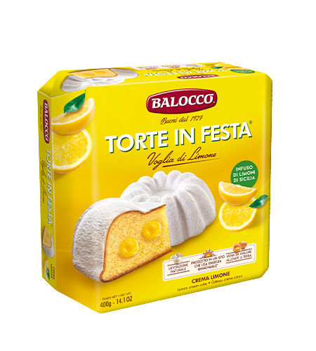 BALOCCO CAKE PARTY LEMON 400 GR ( 18 in a box)