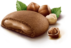GRISBI' BISCOTTI STUFFED CREAM HAZELNUTS 135 GR (12 in a box)