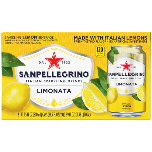 SAN PELLEGRINO LIMONATA CANS GB 330 ML (24 in a box)