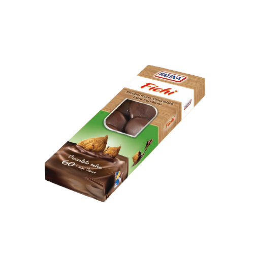 FATINA DRIED FRUITS FIGUE COVERED DARK CHOCOLATE 150 GR (16 in a box)