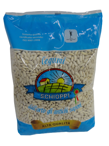 SCHIOPPI DRIED VEGETABLES BEANS CANNELLINI 5 KG (1 in a box)