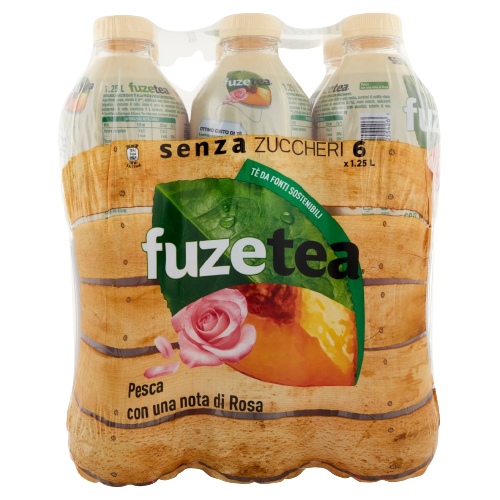 FUZETEA TEA PEACH SUGAR FREE PET 1.25 LT (6 IN A BOX)