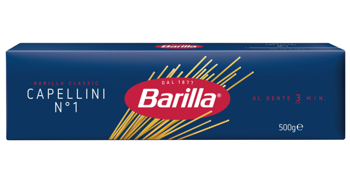 BARILLA PASTA DI SEMOLA CAPELLINI N.1 500 GR (24 in a box)
