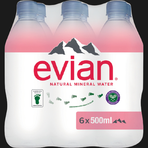 EVIAN STILL WATER 500 ML (6 in a box)