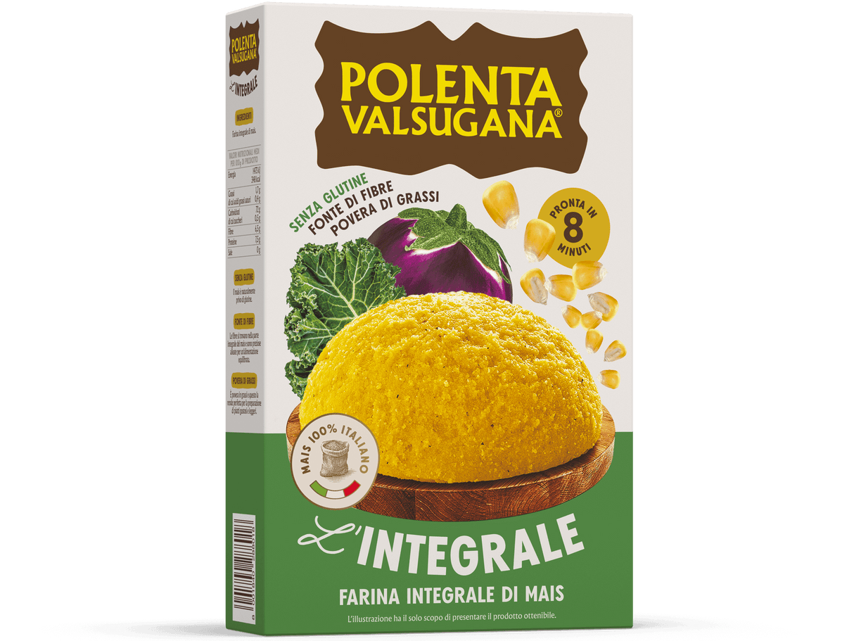 VALSUGANA POLENTA WHOLEMEAL 330 GR (12 IN A BOX)