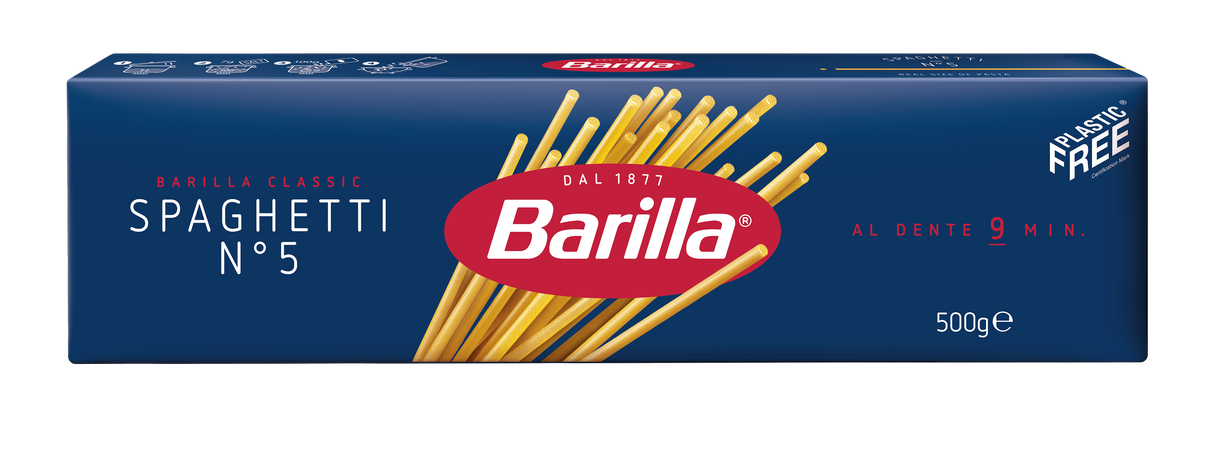 BARILLA PASTA DI SEMOLA SPAGHETTI N.5 500 GR (24 IN A BOX)