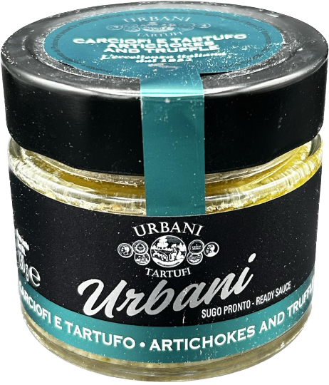 URBANI TARTUFI PASTA SAUCE TRUFFLE AND ARTICHOKES 130 GR (12 in a box)