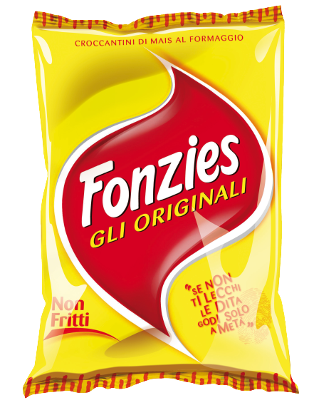 FONZIES CRISPS SNACK BAG 100 GR (24 in a box)