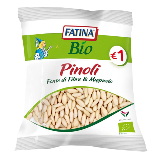 FATINA DRIED FRUITS SNACK ORGANIC PINE NUTS SHELLED 15 GR (14 in a box)