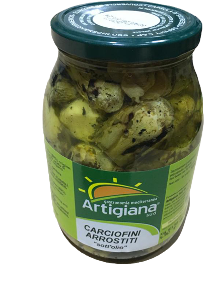 ARTIGIANA SUD ARTICHOKES ROASTED IN OIL 1 KG (6 in a box)