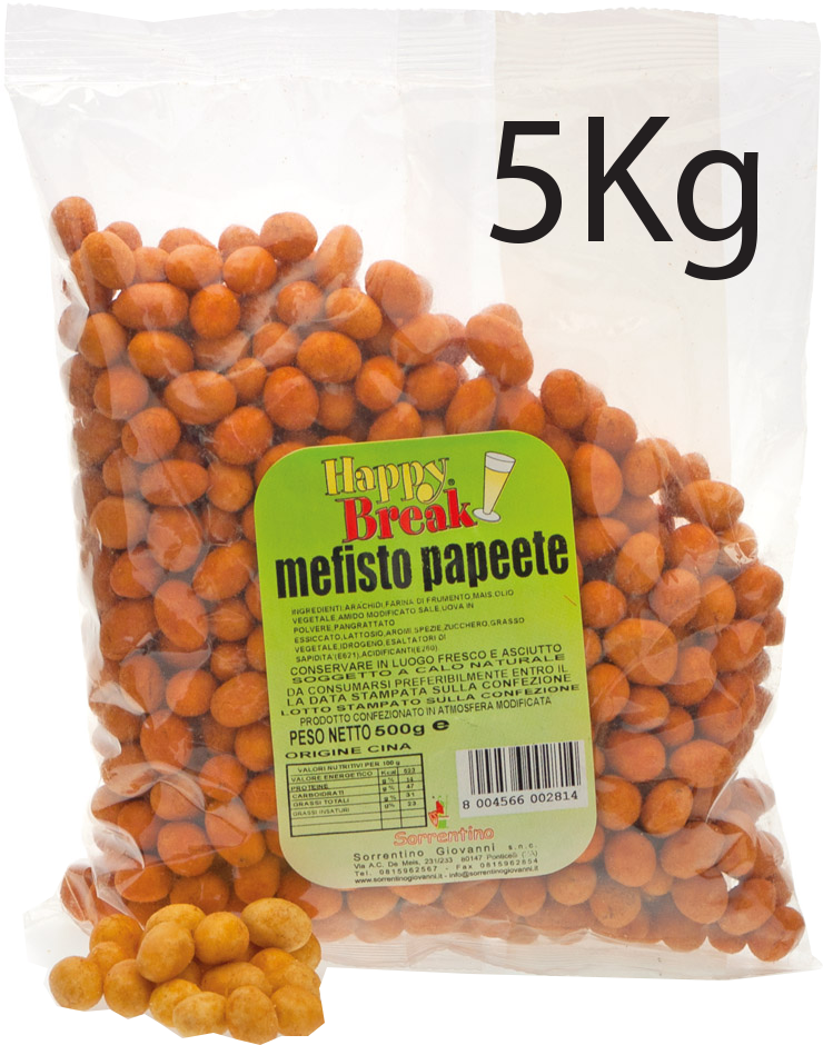 SORRENTINO SNACK HAPPY BREAK MEFISTO PAPEETE 5 KG (1 in a box)