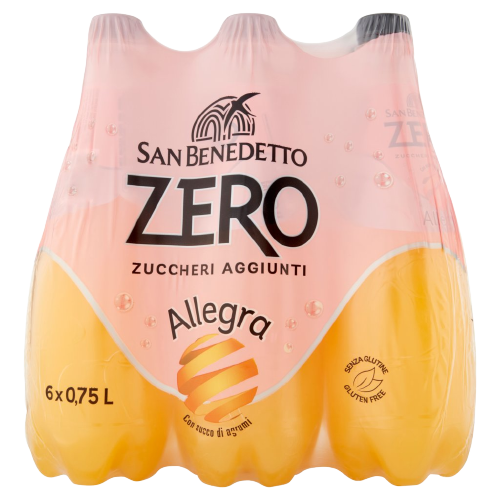 SAN BENEDETTO ZERO ARANCIATA PET 750 ML (6 in a box)