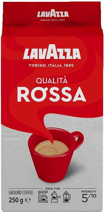 LAVAZZA COFFEE GROUND QUALITA' ROSSA 250 GR (20 in a box)