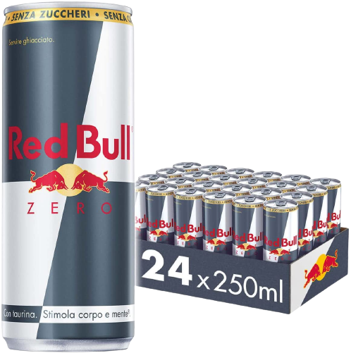 RED BULL ZERO SUGAR FREE LUNGA CANS 250 ML (24 in a box )