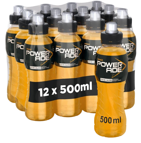 POWERADE ENERGY DRINK ORANGE PET 500 ML (12 in a box)