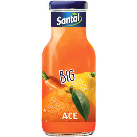 SANTAL FRUIT JUICE ACE GLASS 250 ML (24 IN A BOX)