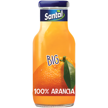 SANTAL FRUIT JUICE ORANGE GLASS 250 ML (24 IN A BOX)