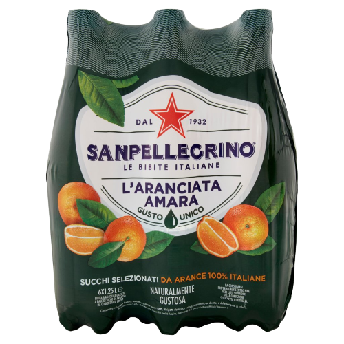 SAN PELLEGRINO ARANCIATA AMARA PET 1.2 LT (6 in a box)