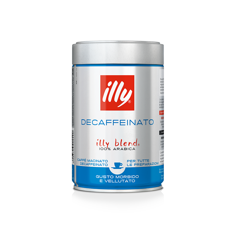 ILLY COFFEE GROUND MOKA DECAFFEINATED DEK 250 GR (6 in a box)
