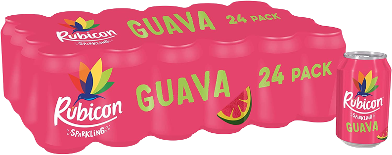 RUBICON SPARKLING GUAVA CANS 330 ML (24 in a box)
