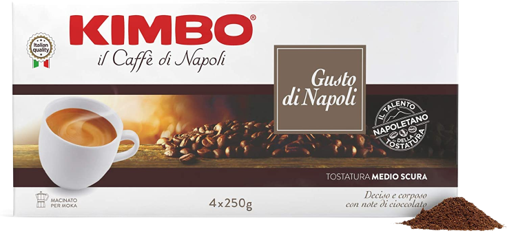 KIMBO COFFEE GROUND GUSTO NAPOLI 250 GR X4 (5 in a box)