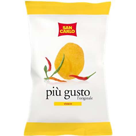 SAN CARLO CRISPS PIU' GUSTO VIVACE 50 GR (20 in a box)