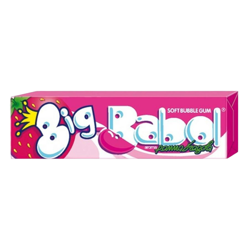 BIG BABOL CHEWING GUM CREAM AND STRAWBERRY 88 GR (24 in a box)