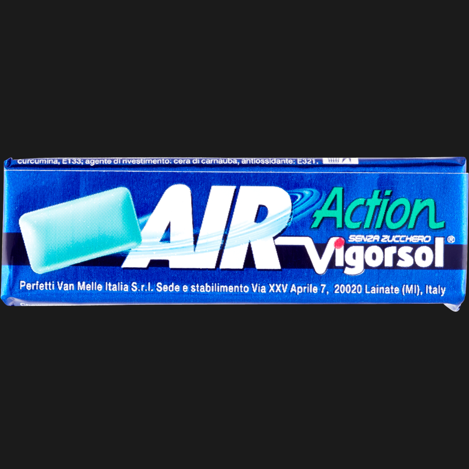 VIGORSOL CHEWING GUM AIR ACTION SUGAR FREE STICK 54 GR (40 in a box)