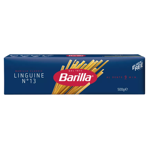 BARILLA PASTA DI SEMOLA LINGUINE (BAVETTE) N.13 500 GR (24 IN A BOX)