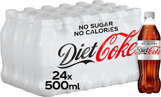 COCA COLA DIET COKE PET 500 ML (24 in a box)