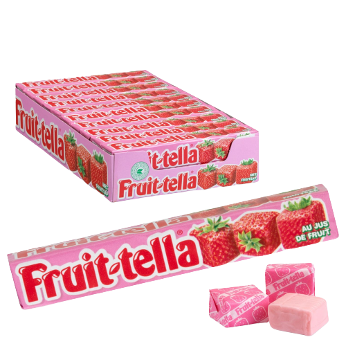 FRUITTELLA CANDY STRAWBERRY STICK 85 GR (20 in a box)