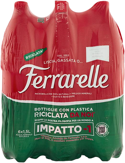 FERRARELLE CARBONATED WATER PET 1.5 LT (6 in a box)