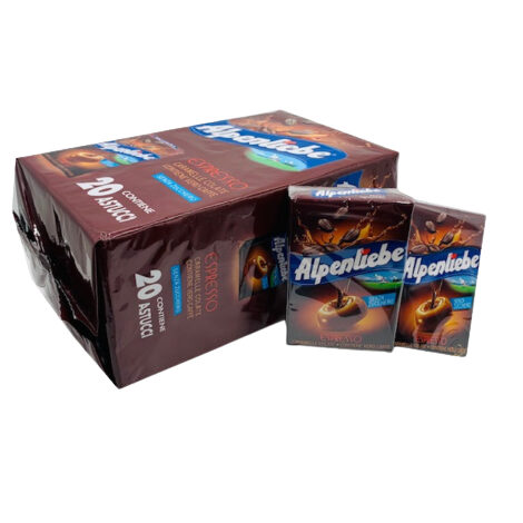 ALPENLIEBE CANDY ESPRESSO COFFEE SUGAR FREE ASTUCCIO 49 GR (20 in a box)