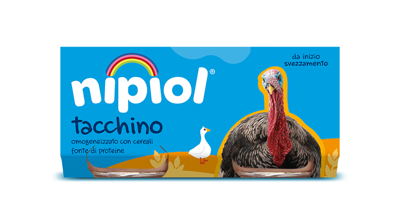 NIPIOL HOMOGENIZED MEAT TURKEY 80 GR X2 (12 in a box)