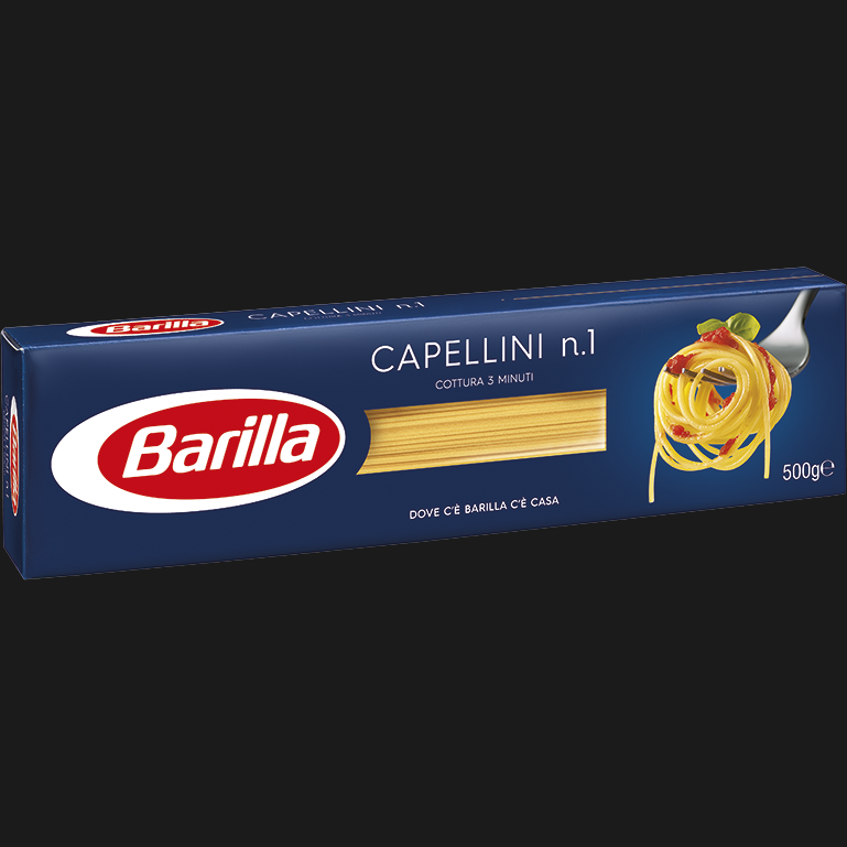BARILLA PASTA DI SEMOLA CAPELLINI N.1 500 GR (24 in a box)