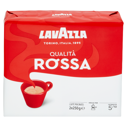 LAVAZZA COFFEE GROUND QUALITA' ROSSA 250 GR X2 (10 in a box)