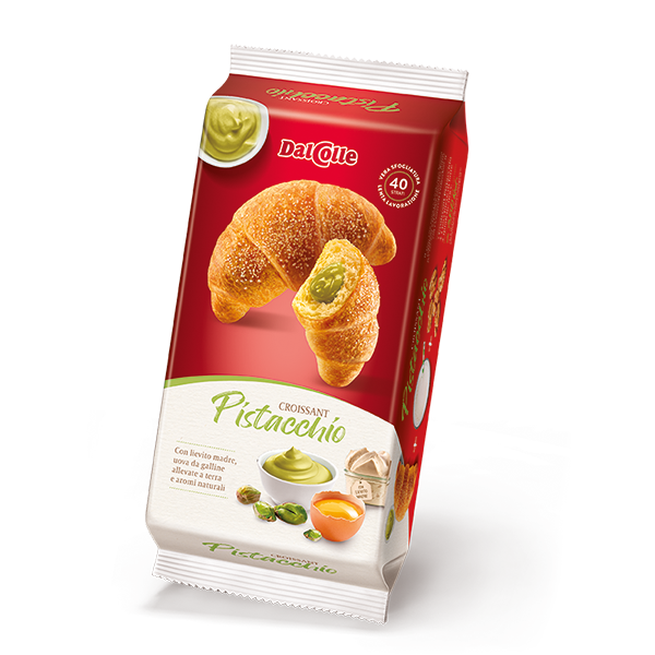DAL COLLE CROISSANT CLASSIC PISTACHIO 225 GR (8 in a box)