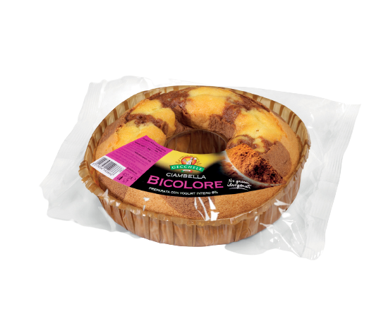 GECCHELE SPONGE CAKE CIAMBELLA BICOLOR 400 GR (6 in a box)