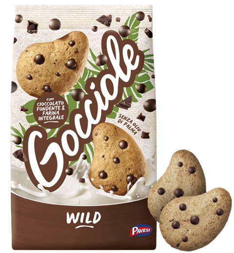 PAVESI BISCOTTI GOCCIOLE WILD WHOLEMEAL 350 GR (12 in a box)