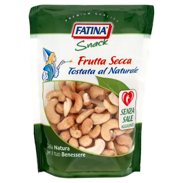 FATINA DRIED FRUITS SNACK CASHEW NUTS SHELLED 150 GR (12 in a box)
