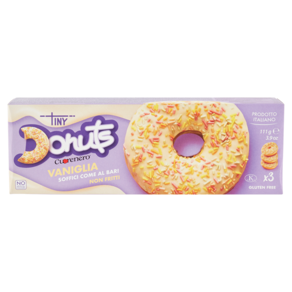 TINI DONUTS CUORENERO VANILLA 111 GR (14 in a box)