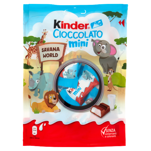 KINDER SNACK BARS MINI CHOCOLATE T20 120 GR (16 in a box)