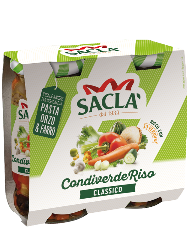 SACLA' CONDIVERDE RISO CLASSICO IN OIL 290 GR X2 (6 in a box)