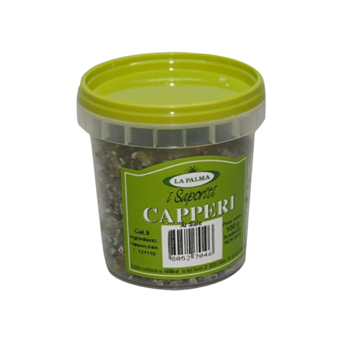 LA PALMA CAPERS IN SALT 100 GR (24 in a box)