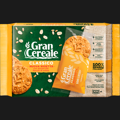 GRAN CEREALE BISCOTTI CLASSIC X2 500 GR (9 in a box)