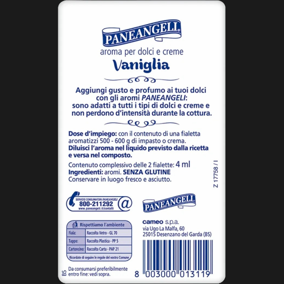 PANEANGELI AROMA VANILLA X2 4 ML (16 in a box)