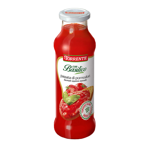 LA TORRENTE PASSATA DI POMODORO WITH BASIL 690 GR (12 in a box)