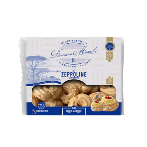 BISCOTTIFICIO MASCOLO DESSERT ZEPPOLINE 150 GR (12 IN A BOX)